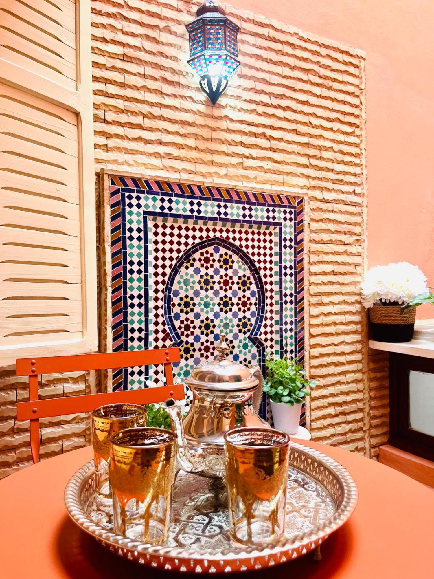 Apartment With Ac, Patio And Rooftop Appartement Climatise Avec Patio Et Toit Terrasse มาร์ราเกช ภายนอก รูปภาพ